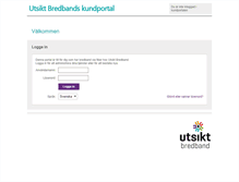 Tablet Screenshot of login.utsikt.se